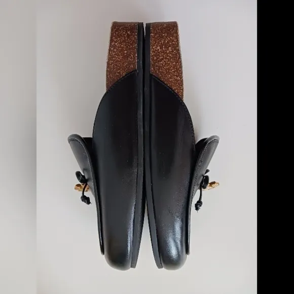 Tory burch charm mule in black size 5.5
