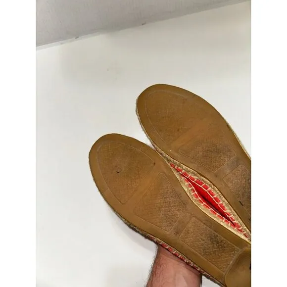 Tory Burch Coco Coconut Cocktail Embellished Espadrille Flats Size 7.0 US