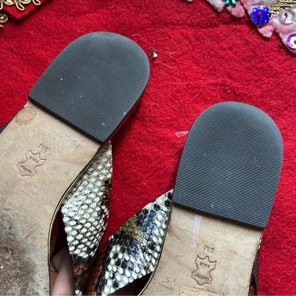 Tory Burch Delaney Faux Snake Print Sandals