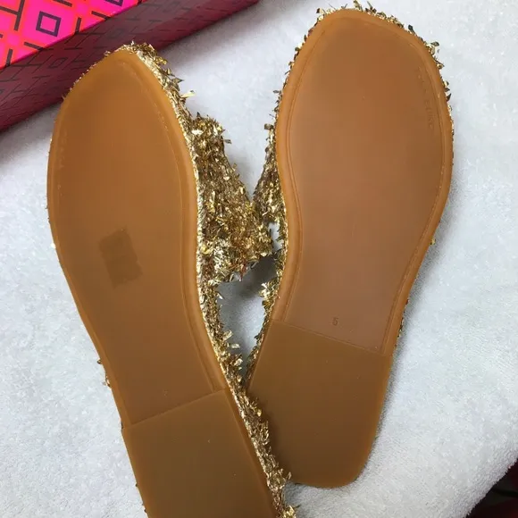 Tory Burch Gold Women's Slide Sandals size 5