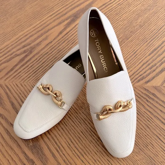 TORY BURCH Jessa Loafer - Cream Leather