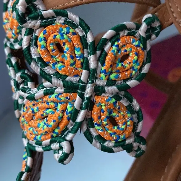 Tory Burch Palisade Gladiator Woven Sandals Pallisade Vacation Resort Cruise 10