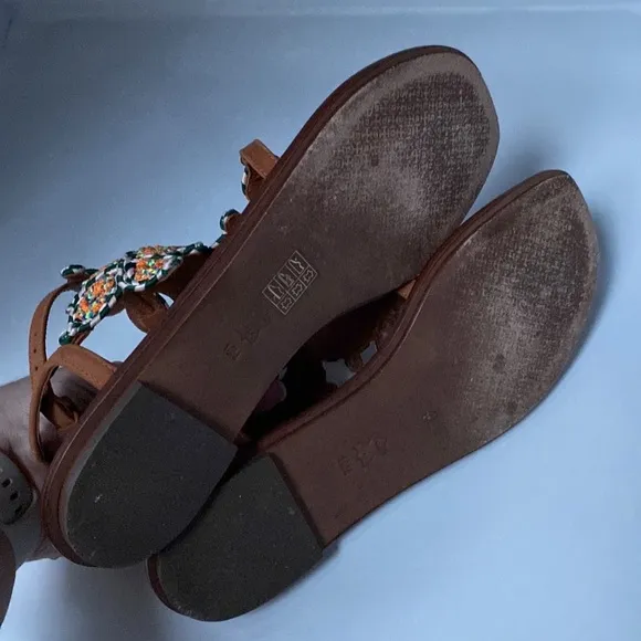 Tory Burch Palisade Gladiator Woven Sandals Pallisade Vacation Resort Cruise 10