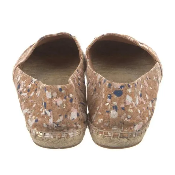 Tory Burch Rare Ines Cork Confetti Espedrille Flat Loafer Women’s Size 11 EUC