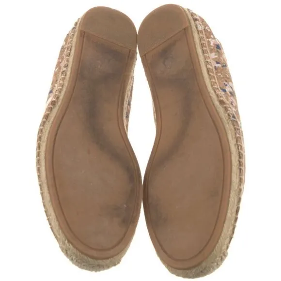 Tory Burch Rare Ines Cork Confetti Espedrille Flat Loafer Women’s Size 11 EUC