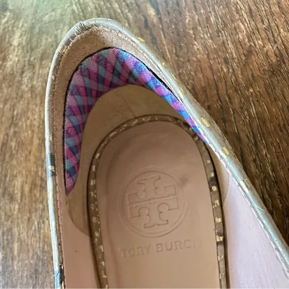 Tory Burch Reva Snake Skin Print Ballerina Flats Size 7