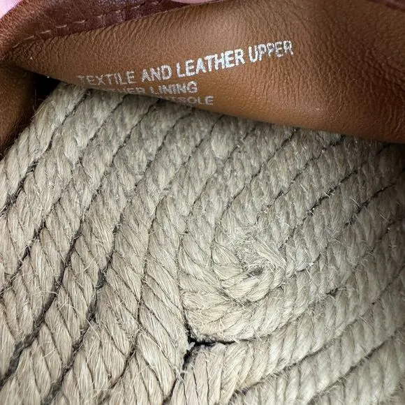 Tory Burch T Monogram Espadrille Slides Women’s Size 6.5
