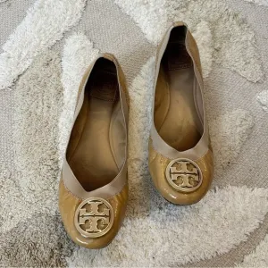 Tory Burch Tan Ballet Flats sz 9.5