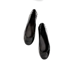 Tory Burch Reva black patent leather ballet flats size 7.5