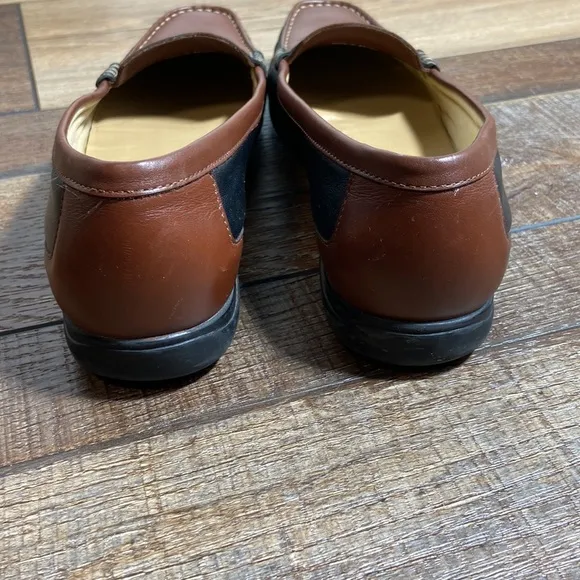 Trotters Francie Black and Brown Penny Loafers Size 10N Narrow