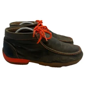 Twisted X Boots Men's 8.5M Chukka Driving Moc Boot MDM0019 Brown Leather Lace Up