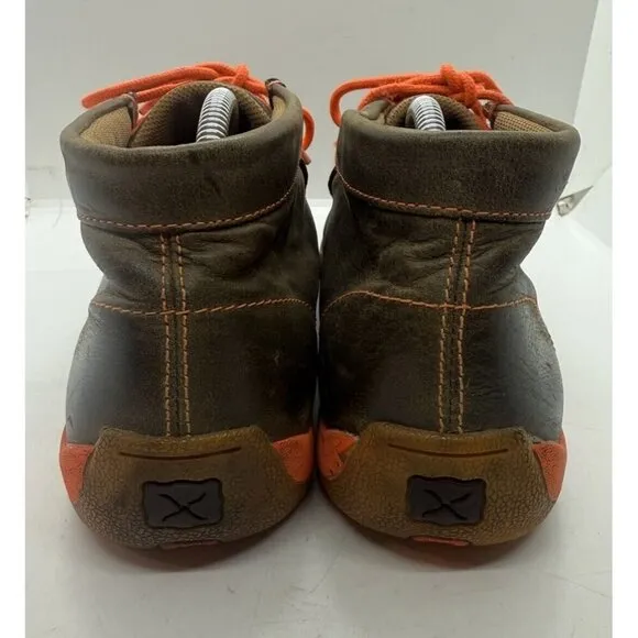 Twisted X Boots Men's 8.5M Chukka Driving Moc Boot MDM0019 Brown Leather Lace Up