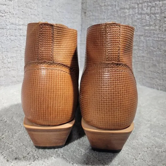 Twisted X Steppin'Out Women's Size 8B US Cognac Leather Lace-Up Western Boots