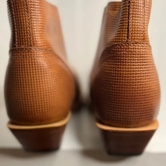Twisted X Womens Steppin' Out Lacer Brown Leather Ankle Boots Size 8.5