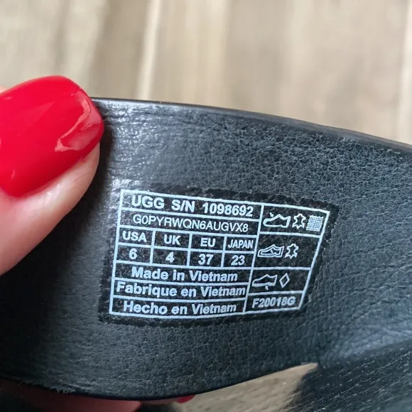 UGG 6 Kari glitter slide sandals