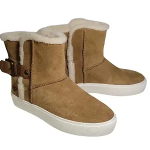 UGG Aika Chestnut Brown Ankle Boots Womens Size 6 NEW