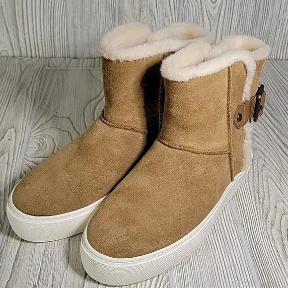 UGG Aika Chestnut Brown Ankle Boots Womens Size 6 NEW