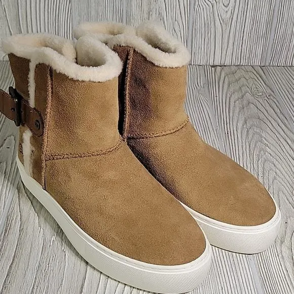 UGG Aika Chestnut Brown Ankle Boots Womens Size 6 NEW