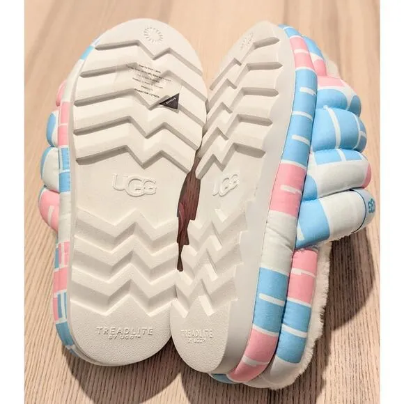 UGG All Gender Maxi Slide Platform Sandals Mens 8 / Womens 10 Pride LBGTQIA NEW