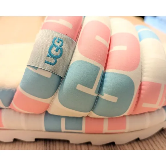 UGG All Gender Maxi Slide Platform Sandals Mens 8 / Womens 10 Pride LBGTQIA NEW