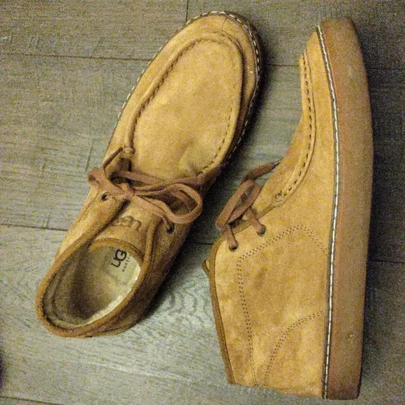 UGG &quot;Bayonne&quot; Chukka Boots #1006048 CHESTNUT SHEEPSKIN Suede