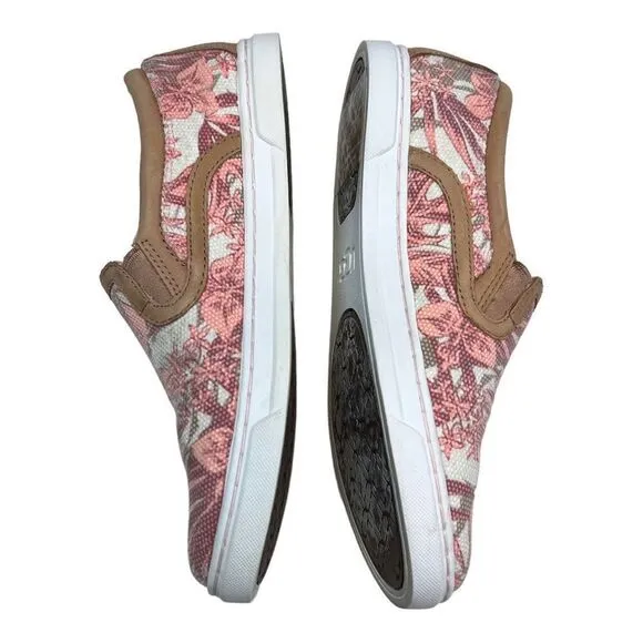 Ugg Australia Sneakers Shoes Womens 5.5 Pink Blush Tropical Floral Fierce Island
