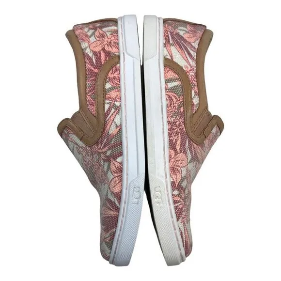 Ugg Australia Sneakers Shoes Womens 5.5 Pink Blush Tropical Floral Fierce Island