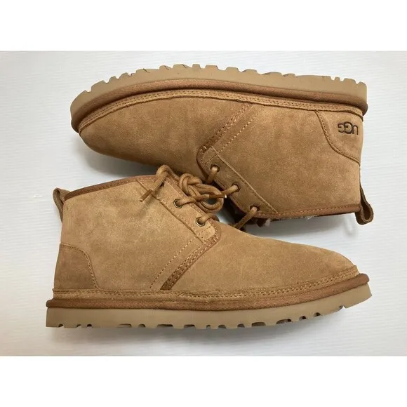 UGG Boots Women's Neumel Chukka Boot Ankle Lace-up Shoes, Chestnut Brown, 10