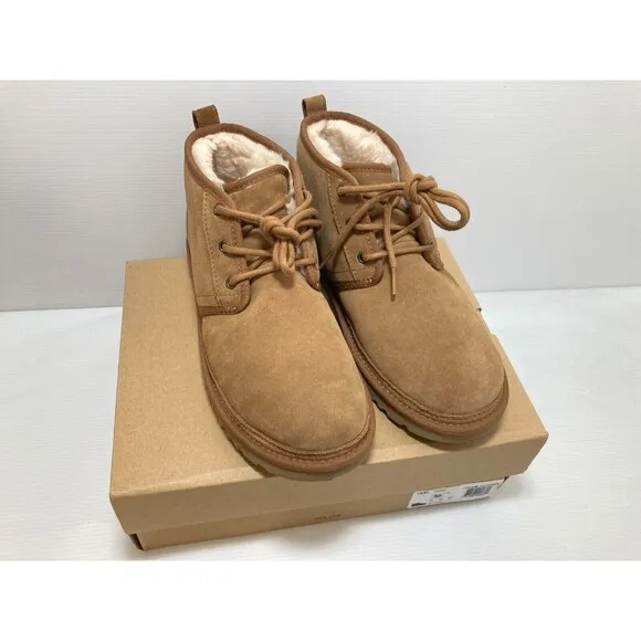 UGG Boots Women's Neumel Chukka Boot Ankle Lace-up Shoes, Chestnut Brown, 10