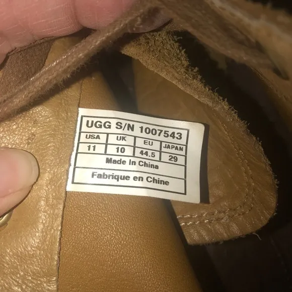 UGG‎ Brompton chukka leather tan boots men’s 11
