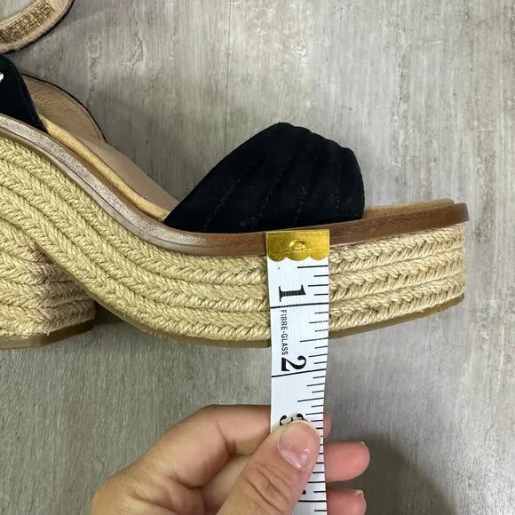 UGG Laynce Platform Sandals in black size 8.5