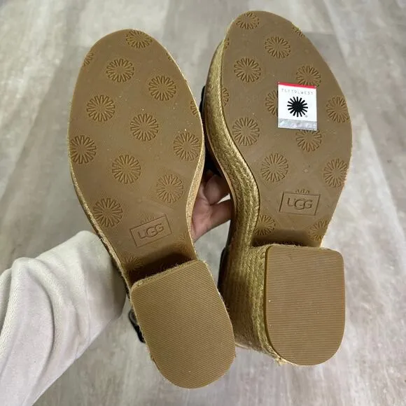 UGG Laynce Platform Sandals in black size 8.5