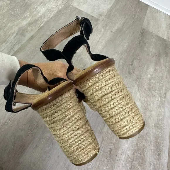 UGG Laynce Platform Sandals in black size 8.5