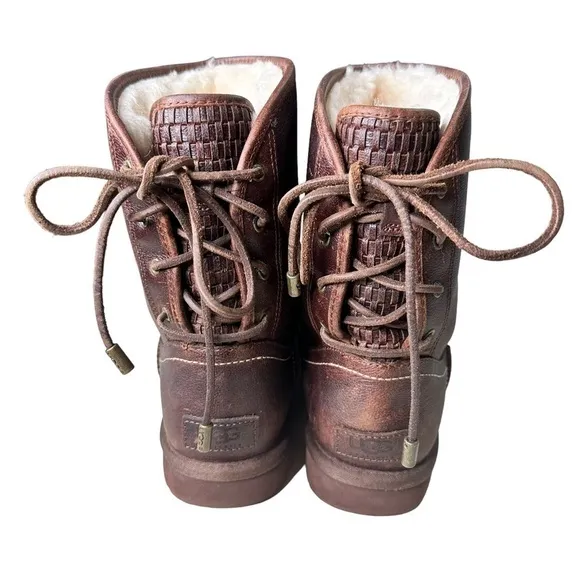 UGG Mariana S/N 1008426 Brown Leather Boots. Size 7