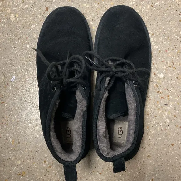 UGG MENS BLACK NEUMEL LACE UP BOOTS SZ 13