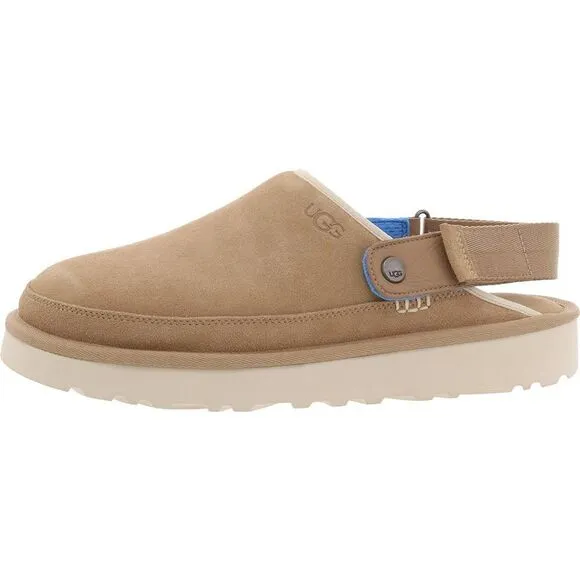 Ugg Mens Golden Coast Beige Slip On Slides Casual Mules Shoes New
