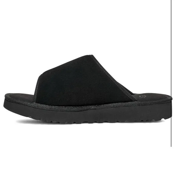 UGG Mens Goldencoast Strap Black Slide Sandals Shoes Ugg SN 1142730 Size 12