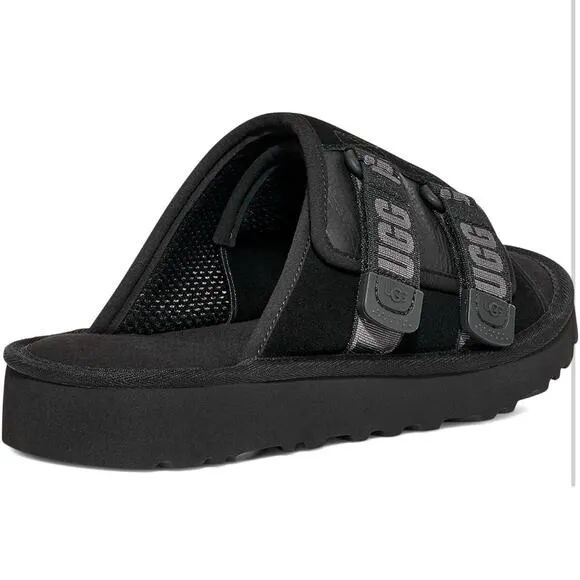 UGG Mens Goldencoast Strap Black Slide Sandals Shoes Ugg SN 1142730 Size 12