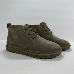 UGG Neumal Burnt Olive Green Suede Lace Up Chukka Boots Women Size 8