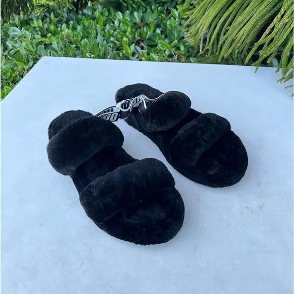 Ugg Oh Yeah Slingback Fuzzy Slide Sandals Womens Size: 10