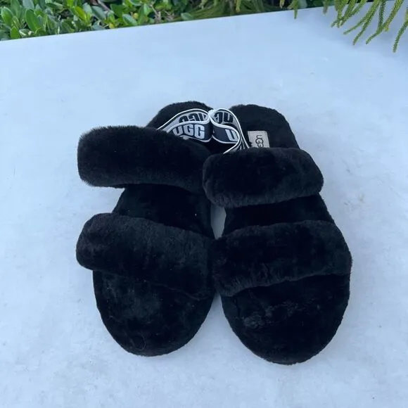 Ugg Oh Yeah Slingback Fuzzy Slide Sandals Womens Size: 10