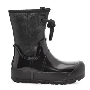 UGG Raincloud Lace Rain Snow BOOTS Size 39 8 8.5 Black Suede Waterproof NEW $175