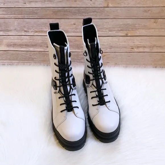 UGG Sheena Platform Combat Lace-Up Boots