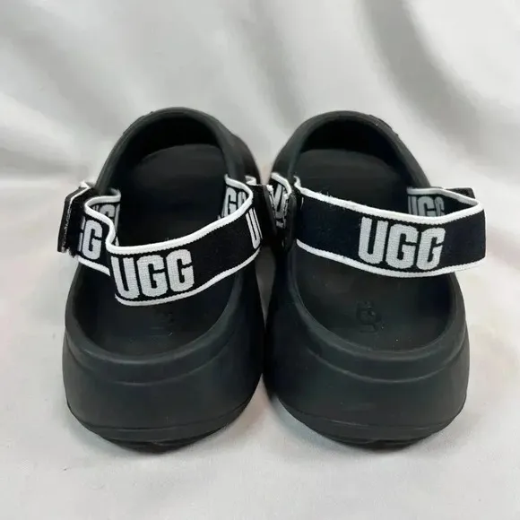 UGG Sport Yeah Beach Slides Size 6 Men Slide Slip On Black Athletic Unisex