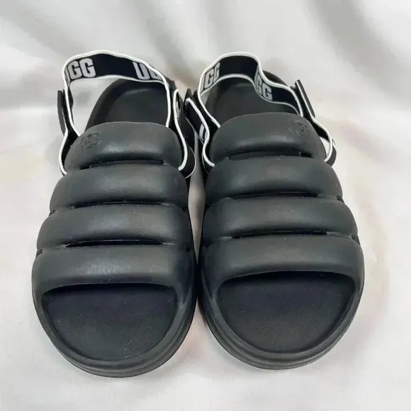 UGG Sport Yeah Beach Slides Size 6 Men Slide Slip On Black Athletic Unisex