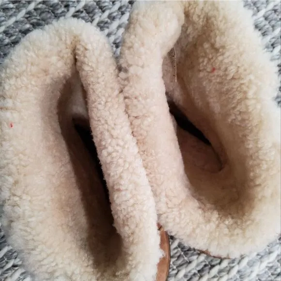 UGG Tanasa Suede Lace-Up Boots Size 10