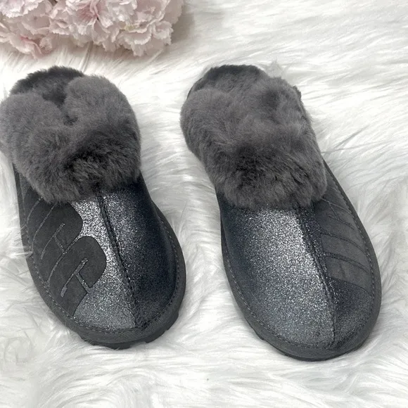 Ugg Women Slippers Hard Bottom Slippers for Indoor and Outdoor Warm Fu…