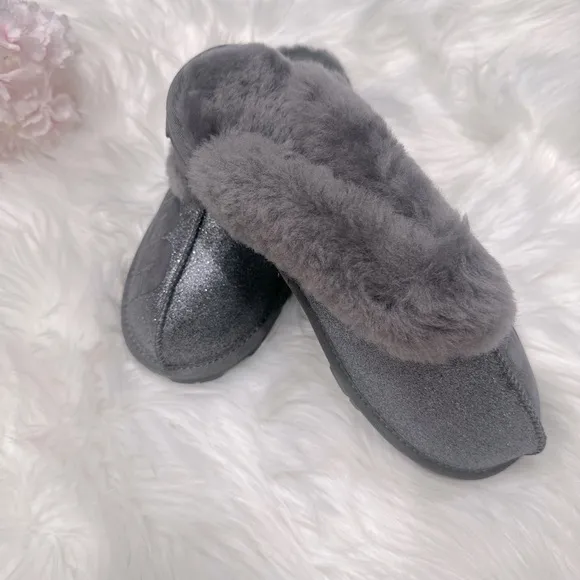 Ugg Women Slippers Hard Bottom Slippers for Indoor and Outdoor Warm Fu…