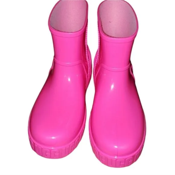 UGG Womens Drizlita Rain Boots Taffy Pink Size 6 Youth 7 Womens New!