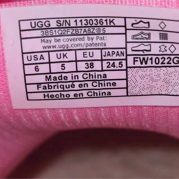 UGG Womens Drizlita Rain Boots Taffy Pink Size 6 Youth 7 Womens New!